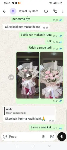 Testimonial Buket Bunga samarinda ilir