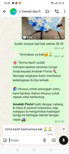 Testimonial Standing Flower samarinda ilir